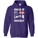 Hockey smile Pullover Hoodie 8 oz