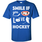 Hockey smile Cotton T-Shirt