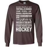 Hockey people Cotton Mens Long Sleeve T-shirt