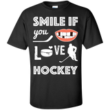 Hockey smile Cotton T-Shirt