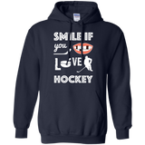 Hockey smile Pullover Hoodie 8 oz
