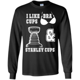 Hockey Cups Cotton Mens Long Sleeve T-shirt