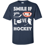Hockey smile Cotton T-Shirt