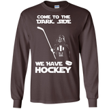 Hockey side Cotton Mens Long Sleeve T-shirt