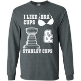 Hockey Cups Cotton Mens Long Sleeve T-shirt