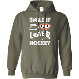 Hockey smile Pullover Hoodie 8 oz