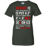 Hockey is easy Ladies Cotton T-Shirt