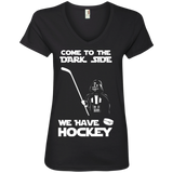 Hockey side Ladies V-Neck T-shirt