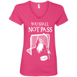 Hockey Gandalf Goalie Ladies V-Neck T-shirt
