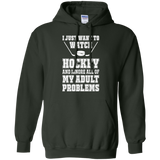 I just want to watch Hockey Pullover Hoodie 8 oz