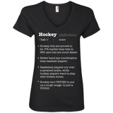 Hockey definition Ladies V-Neck T-shirt