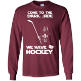 Hockey side Cotton Mens Long Sleeve T-shirt