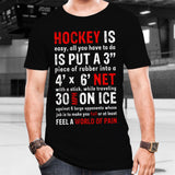 Hockey is easy Cotton T-Shirt